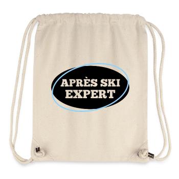 Expert après ski – Diction du skieur de fête - Sac à cordon recyclé Stanley/Stella - blanc naturel - Devant