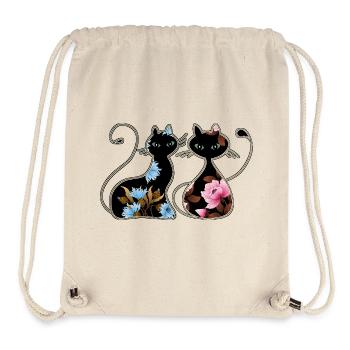Katzen - Stanley/Stella recycelter Gym Bag - Naturweiß - Vorne