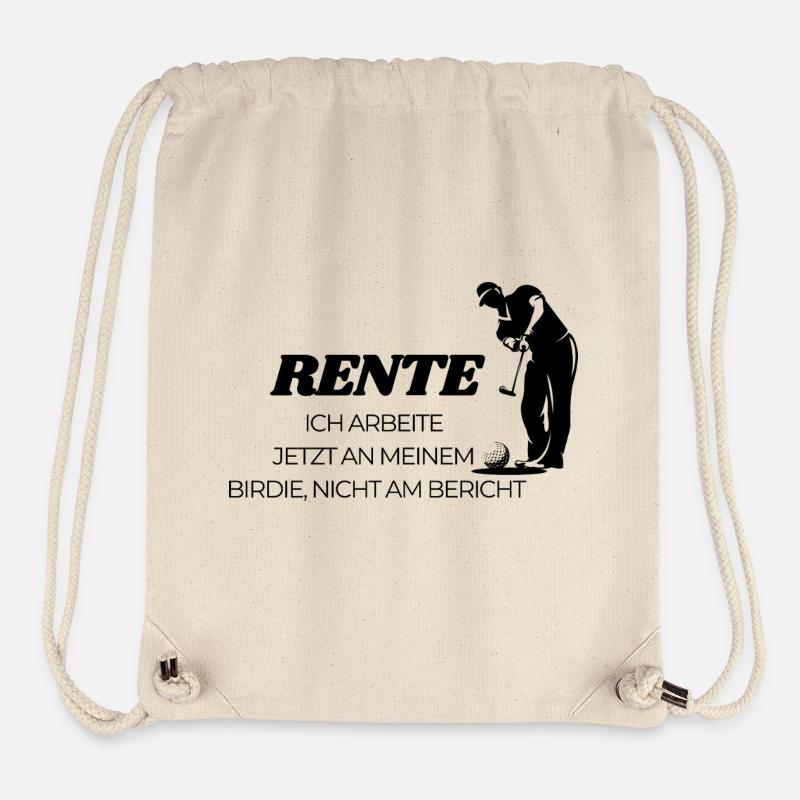 Golfer in Rente  - Stanley/Stella recycelter Gym Bag - Naturweiß