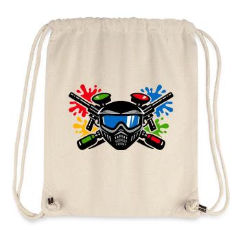 Graffiti helmet with paint splash - Stanley/Stella Recycled Gym Bag - natural - Front
