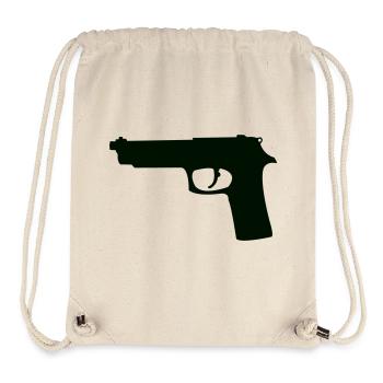 Night Silhouette Pistol - Stanley/Stella Recycled Gym Bag - natural - Front