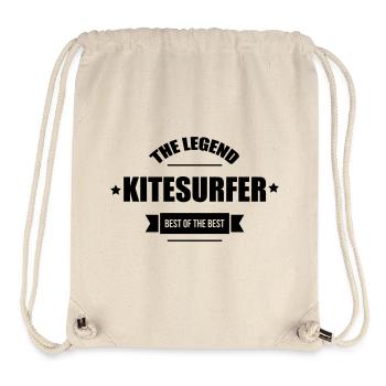 Kiteboarding Kitesurfing Kitesurf Kitesurfer Kiter - Stanley/Stella Recycled Gym Bag - natural - Front