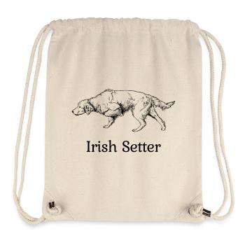 Irish Setter vorstehend - Stanley/Stella recycelter Gym Bag - Naturweiß - Vorne