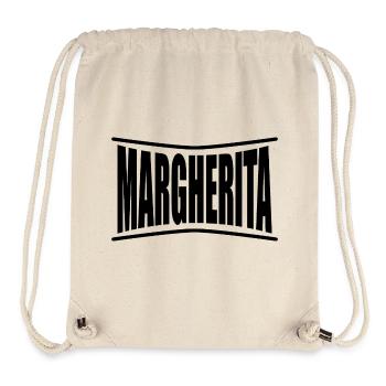 Name T-Shirt Margherita T-Shirt Geschenkidee - Stanley/Stella recycelter Gym Bag - Naturweiß - Vorne