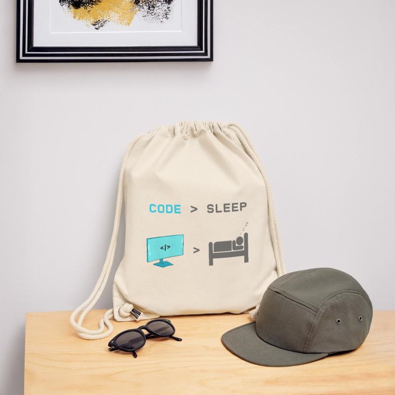 Code vs Sleep: Coder im Schlafmodus Stanley/Stella recycelter Gym Bag