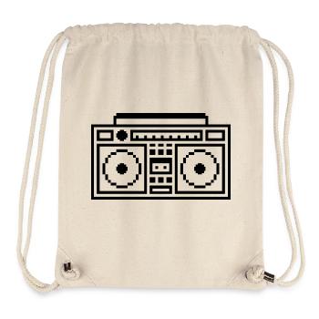 Ghetto Blaster: Retro, Music & Pixel Style - Stanley/Stella Recycled Gym Bag - natural - Front