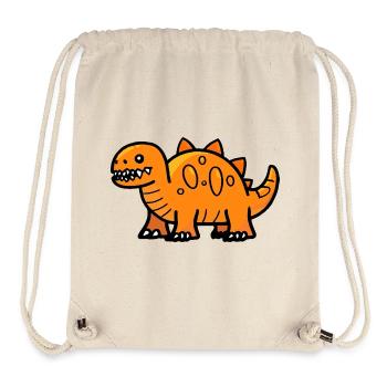 Dinosaure stégosaure Halloween Drôle - Sac à cordon recyclé Stanley/Stella - blanc naturel - Devant