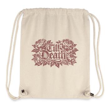 Till Death Florale Gothic | Valentins Tag - Stanley/Stella recycelter Gym Bag - Naturweiß - Vorne