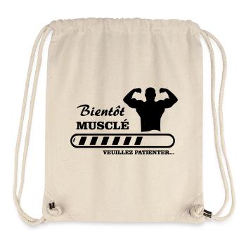 bald muskulös - Stanley/Stella recycelter Gym Bag - Naturweiß - Vorne
