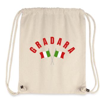 Gradara Italian Flags Crest - Stanley/Stella Recycled Gym Bag - natural - Front