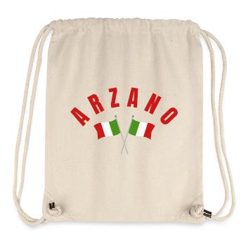 Arzano Italian Flags  - Stanley/Stella Recycled Gym Bag - natural - Front