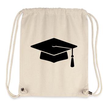 Graduation Silhouette Doctoral Hat - Stanley/Stella Recycled Gym Bag - natural - Front
