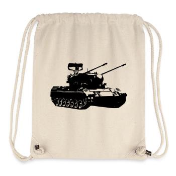 Panzer Gepard , Tank, Militär, Militärisch, (25) - Stanley/Stella recycelter Gym Bag - Naturweiß - Vorne