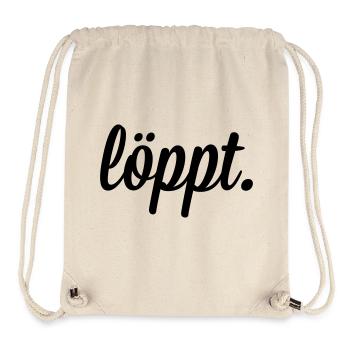 löppt - Stanley/Stella recycelter Gym Bag - Naturweiß - Vorne