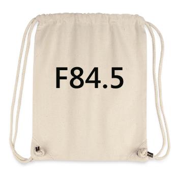 F84.5 - schwarz - Stanley/Stella recycelter Gym Bag - Naturweiß - Vorne