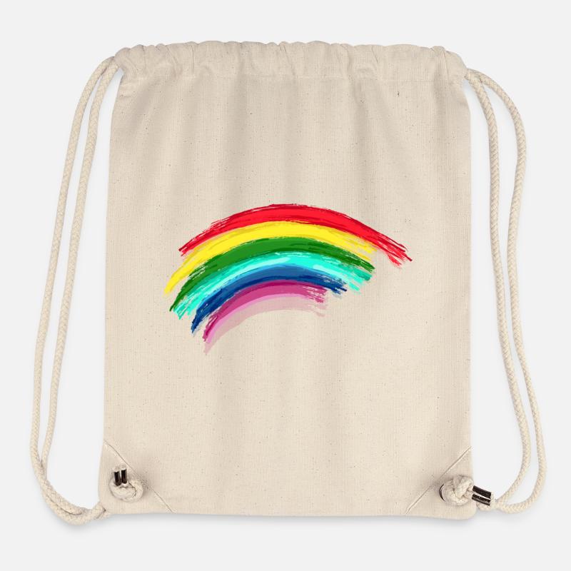 Rainbow Regenbogen Hope - Stanley/Stella recycelter Gym Bag - Naturweiß