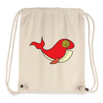 Whale with hypnotizing gaze - Stanley/Stella Recycled Gym Bag - natural - Front