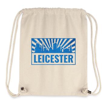 Leicester Skyline Blue Rays - Stanley/Stella Recycled Gym Bag - natural - Front