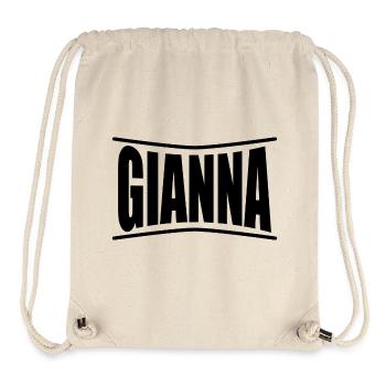 t-shirt Gianna t-shirt idée cadeau - Sac à cordon recyclé Stanley/Stella - blanc naturel - Devant