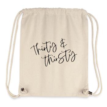 Thirty & Thirsty Birthday - Stanley/Stella Recycled Gym Bag - natural - Front