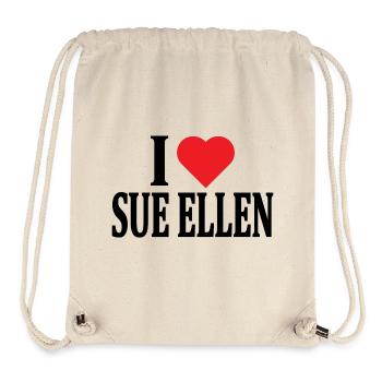 I love t-shirt Sue Ellen t-shirt gift idea - Stanley/Stella Recycled Gym Bag - natural - Front