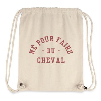 Born to ride a horse - Stanley/Stella Recycled Gym Bag - natural - Front