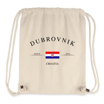 Dubrovnik Croatia – Holiday Souvenir & Gift - Stanley/Stella Recycled Gym Bag - natural - Front