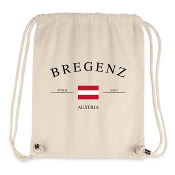 Bregenz Autriche – Souvenirs et cadeaux de vacances - Sac à cordon recyclé Stanley/Stella - blanc naturel - Devant