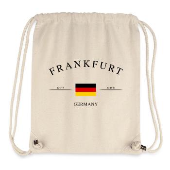 Frankfurt Germany – Holiday Souvenir & Gift - Stanley/Stella Recycled Gym Bag - natural - Front