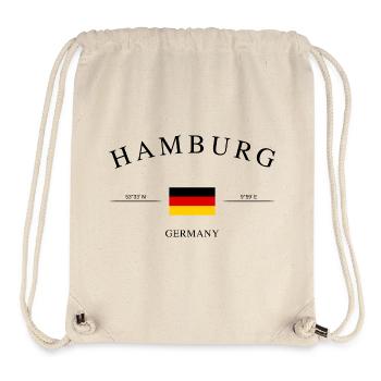 Hamburg Germany – Holiday Souvenir & Gift - Stanley/Stella Recycled Gym Bag - natural - Front