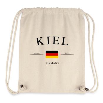 Kiel Germany – Holiday Souvenir & Gift - Stanley/Stella Recycled Gym Bag - natural - Front