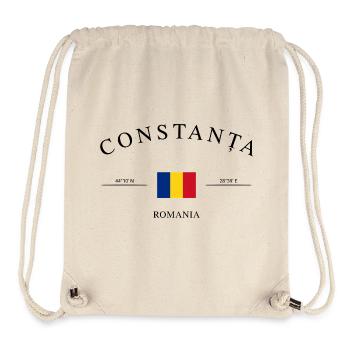 Constanța, Roumanie – Souvenir et cadeau de vacances - Sac à cordon recyclé Stanley/Stella - blanc naturel - Devant