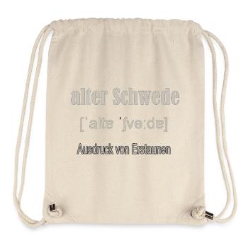 Alter Schwede  - Stanley/Stella recycelter Gym Bag - Naturweiß - Vorne