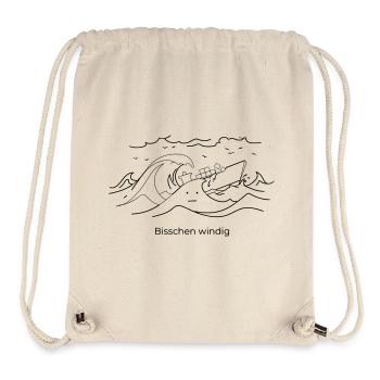 Bisschen Windig Seefahrt Sturm Moin Ozean See - Stanley/Stella recycelter Gym Bag - Naturweiß - Vorne