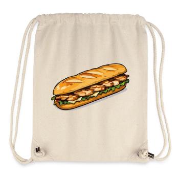 Gegrilltes Hähnchen Sub Kunst - Stanley/Stella recycelter Gym Bag - Naturweiß - Vorne