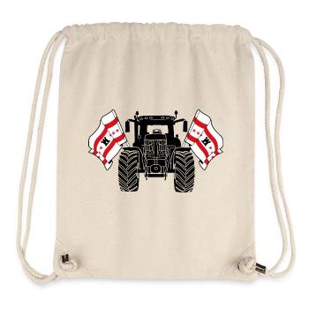 Drenthe_Tractor_Pride - Stanley/Stella recycelter Gym Bag - Naturweiß - Vorne