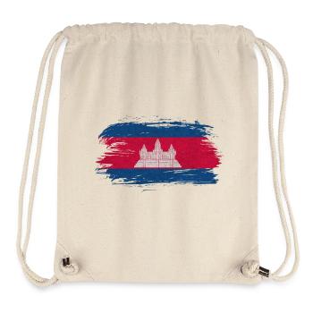 Cambodia Vintage Flag / Gift Angkor - Stanley/Stella Recycled Gym Bag - natural - Front