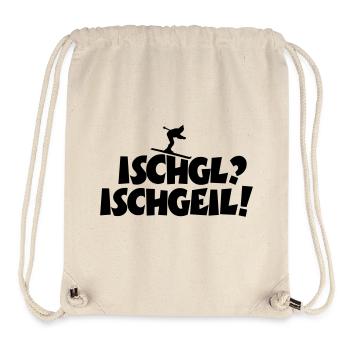 Ischgl Ischgeil Skifahrer Après-Ski - Stanley/Stella recycelter Gym Bag - Naturweiß - Vorne