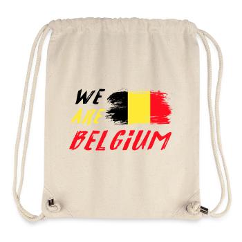 Nous sommes la Belgique - Sac à cordon recyclé Stanley/Stella - blanc naturel - Devant