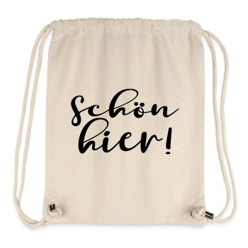 SCHÖN HIER - Stanley/Stella recycelter Gym Bag - Naturweiß - Vorne