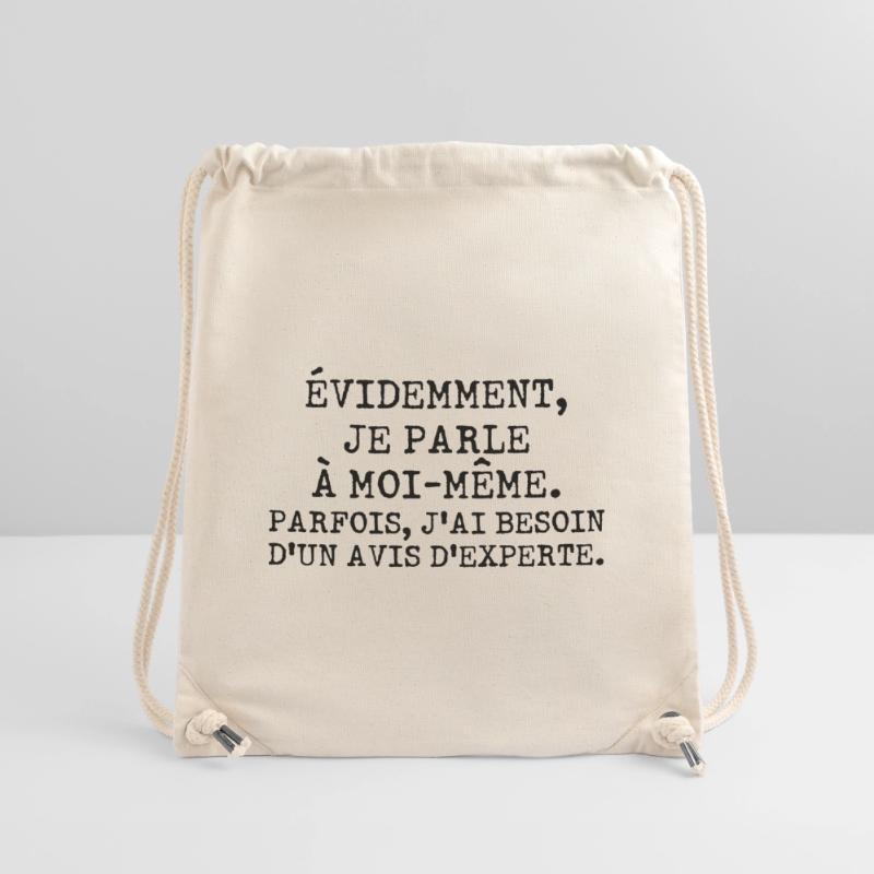 Évidemment je parle à moi-même avis d'experte Sac à cordon recyclé Stanley/Stella