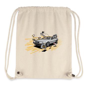 Delorean Oldtimer Youngtimer Retro Future gelb - Stanley/Stella recycelter Gym Bag - Naturweiß - Vorne