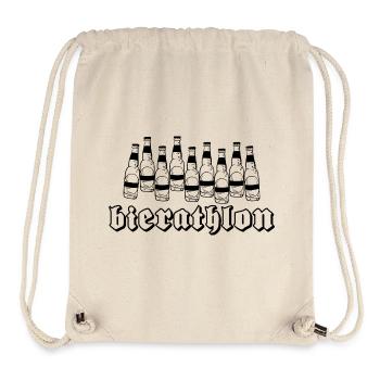 Bierathlon, Beer, Biathlon, Puns, Puns - Stanley/Stella Recycled Gym Bag - natural - Front