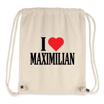 t-shirt I love Maximilian t-shirt gift idea - Stanley/Stella Recycled Gym Bag - natural - Front