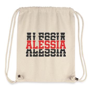 t-shirt Alessia t-shirt gift idea stacked text - Stanley/Stella Recycled Gym Bag - natural - Front