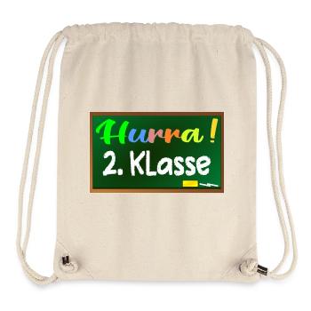 Grundschule 2. Klasse HURRA - Stanley/Stella recycelter Gym Bag - Naturweiß - Vorne