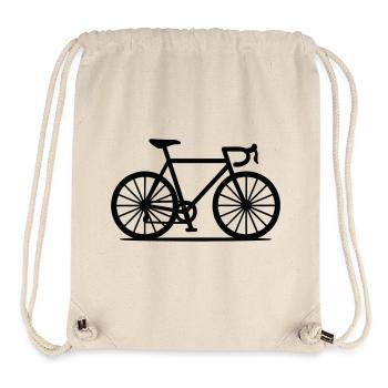 Rennrad Minimalismus - Stanley/Stella recycelter Gym Bag - Naturweiß - Vorne