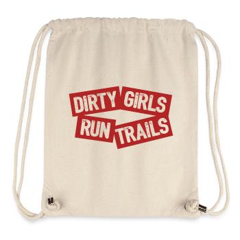 Les filles sales courent sur les sentiers - Sac à cordon recyclé Stanley/Stella - blanc naturel - Devant