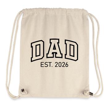 Dad Est. 2026 New Dad 2026 - Stanley/Stella Recycled Gym Bag - natural - Front