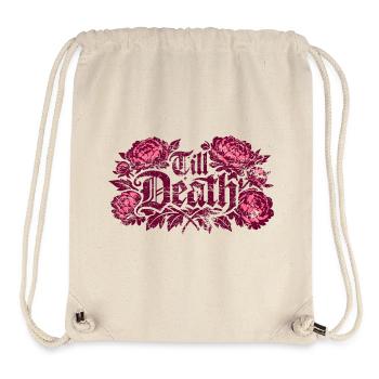 Till Death Florale Gothic | Valentins Tag - Stanley/Stella recycelter Gym Bag - Naturweiß - Vorne